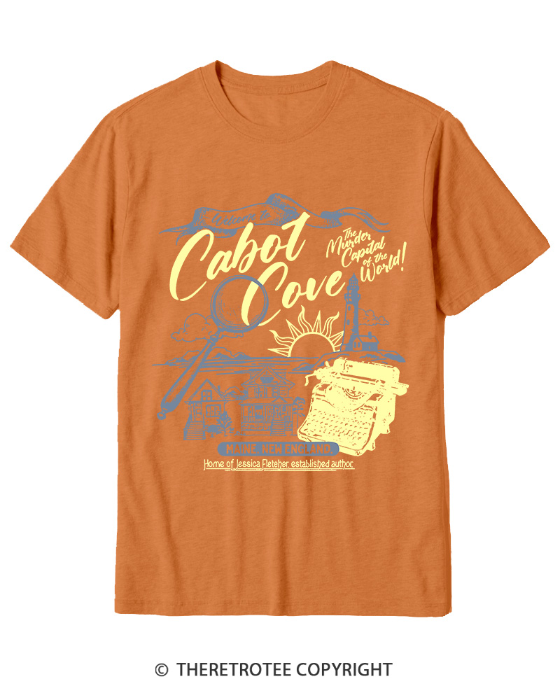TheRetroTee Welcome To Cabot Cove 1980s Cotton T-Shirt