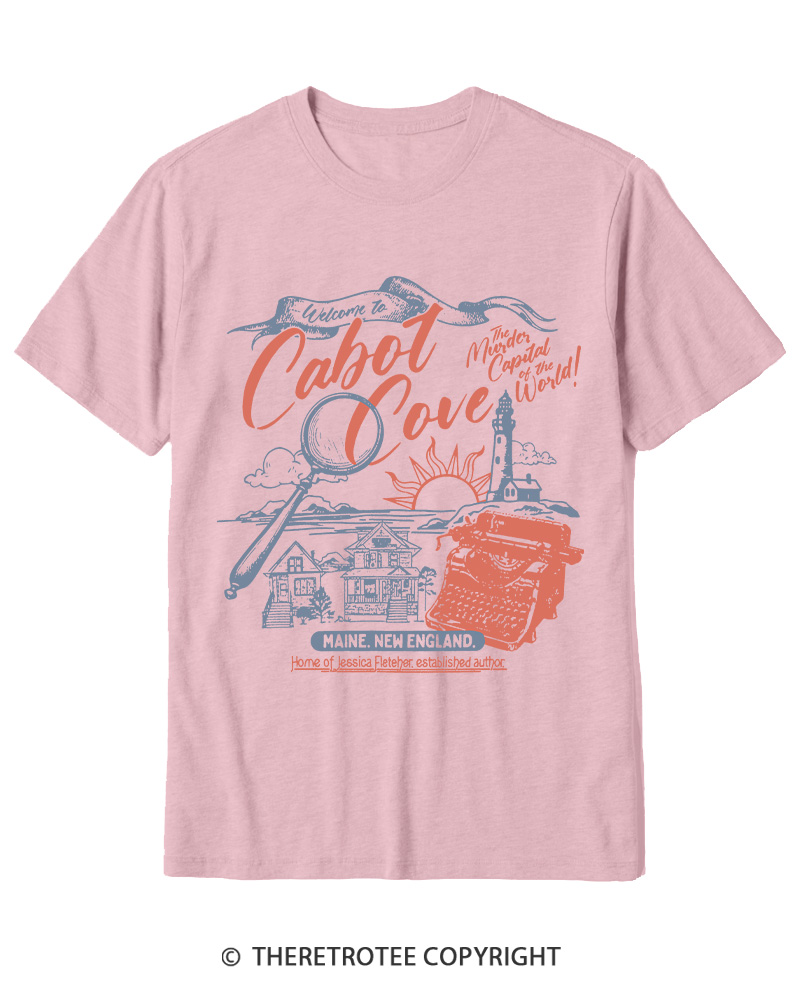 TheRetroTee Welcome To Cabot Cove 1980s Cotton T-Shirt