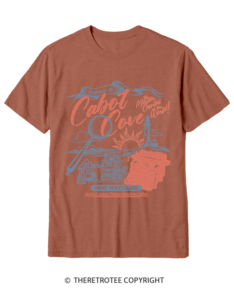TheRetroTee Welcome To Cabot Cove 1980s Cotton T-Shirt