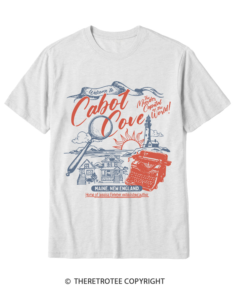 TheRetroTee Welcome To Cabot Cove 1980s Cotton T-Shirt