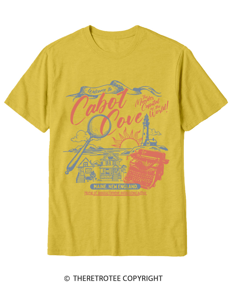 TheRetroTee Welcome To Cabot Cove 1980s Cotton T-Shirt