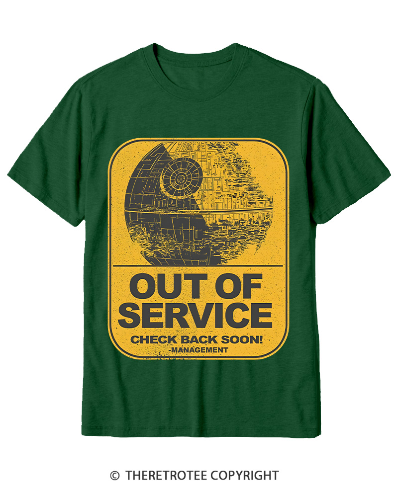 TheRetroTee Out Of Service 1980s Cotton T-Shirt