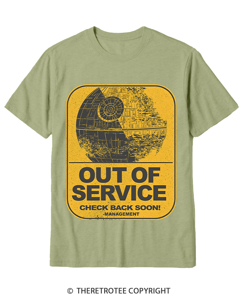 TheRetroTee Out Of Service 1980s Cotton T-Shirt