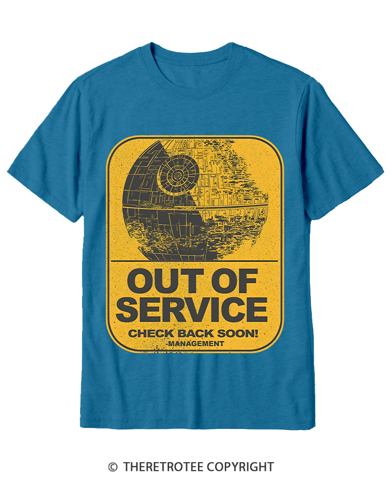TheRetroTee Out Of Service 1980s Cotton T-Shirt