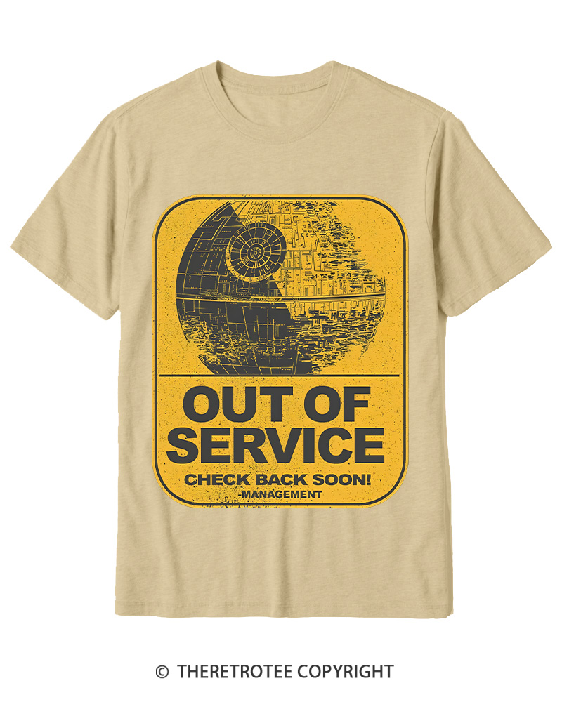TheRetroTee Out Of Service 1980s Cotton T-Shirt
