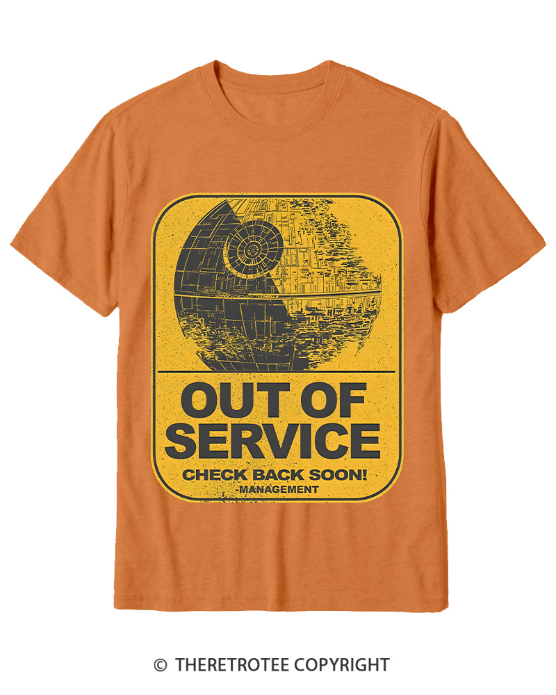 TheRetroTee Out Of Service 1980s Cotton T-Shirt