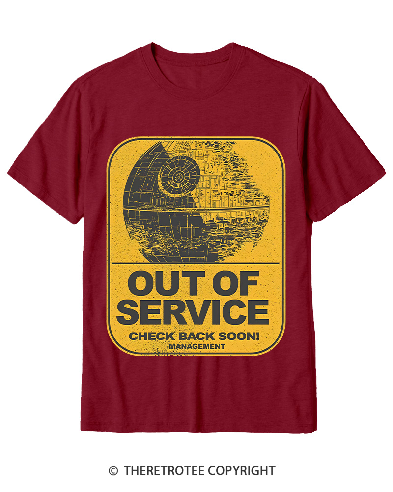 TheRetroTee Out Of Service 1980s Cotton T-Shirt