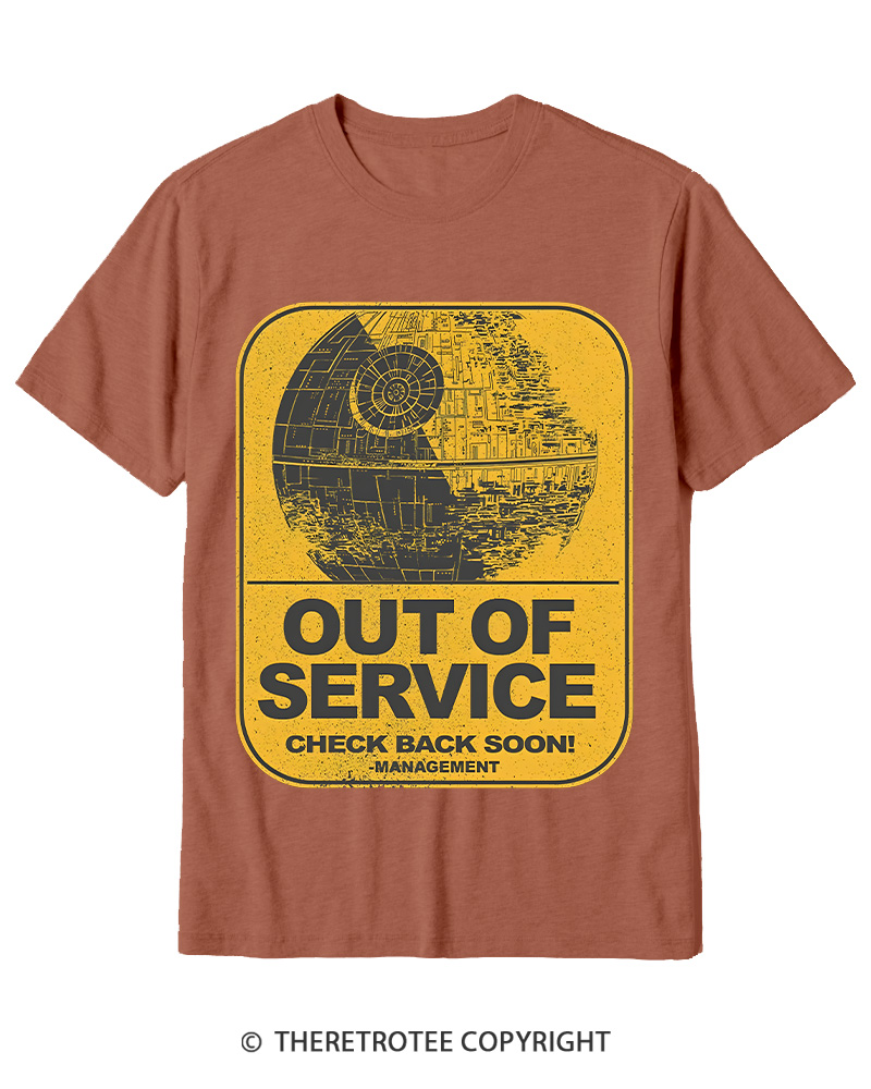 TheRetroTee Out Of Service 1980s Cotton T-Shirt