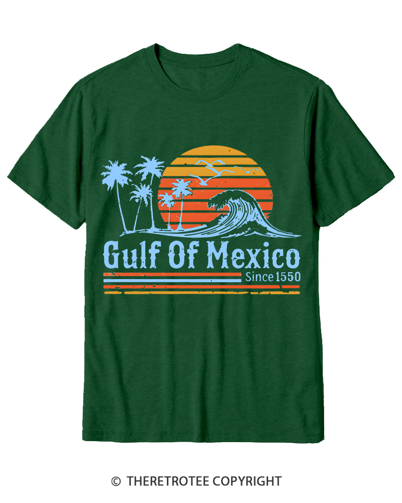 TheRetroTee Gulf Of Mexico 1970s Cotton T-Shirt