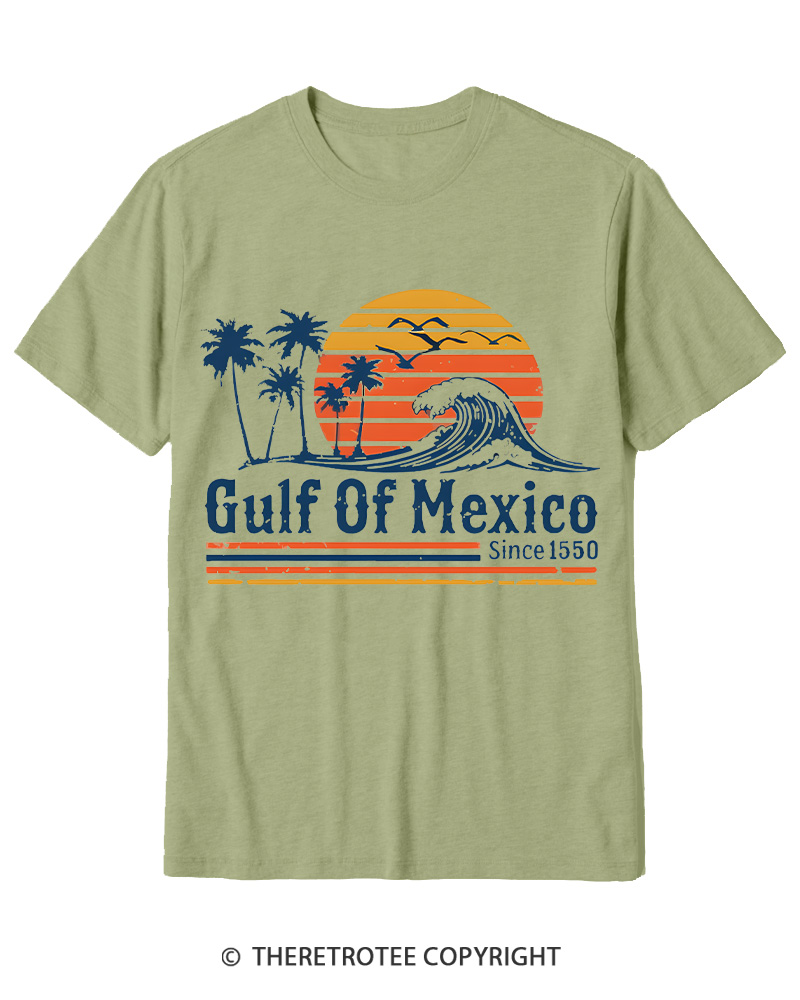 TheRetroTee Gulf Of Mexico 1970s Cotton T-Shirt