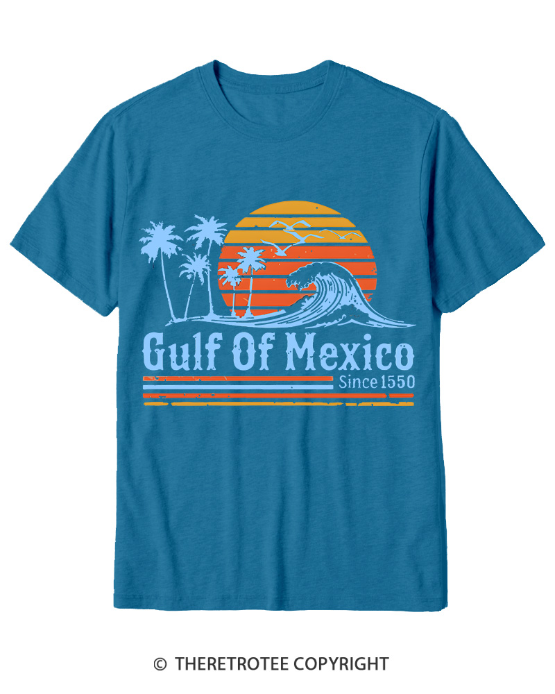 TheRetroTee Gulf Of Mexico 1970s Cotton T-Shirt