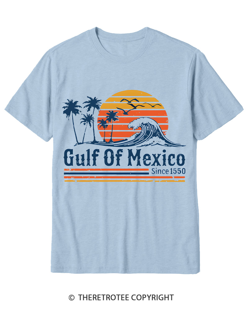 TheRetroTee Gulf Of Mexico 1970s Cotton T-Shirt