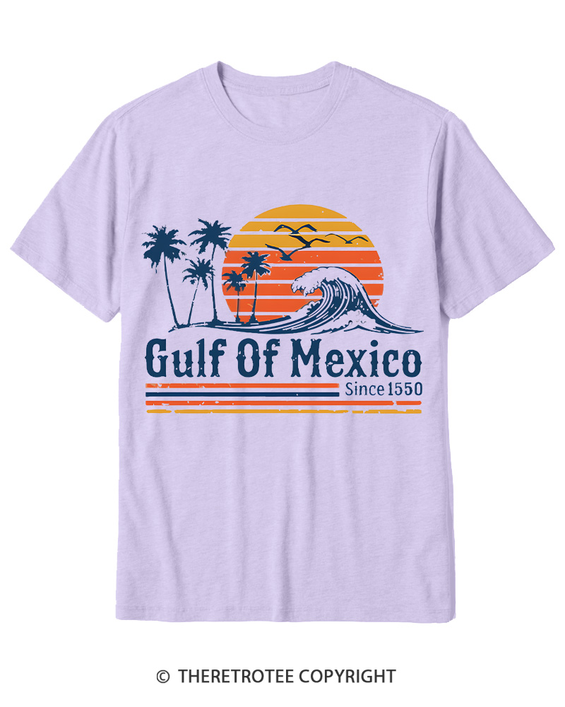TheRetroTee Gulf Of Mexico 1970s Cotton T-Shirt