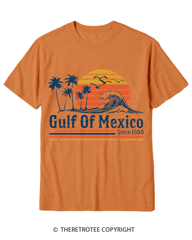 TheRetroTee Gulf Of Mexico 1970s Cotton T-Shirt