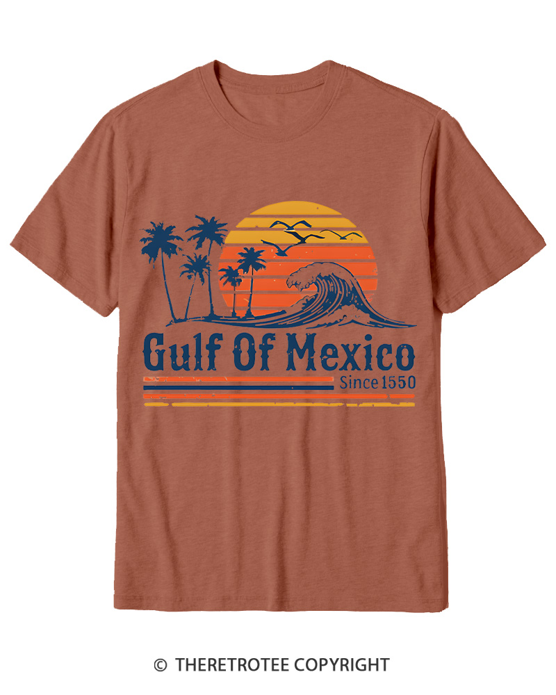 TheRetroTee Gulf Of Mexico 1970s Cotton T-Shirt