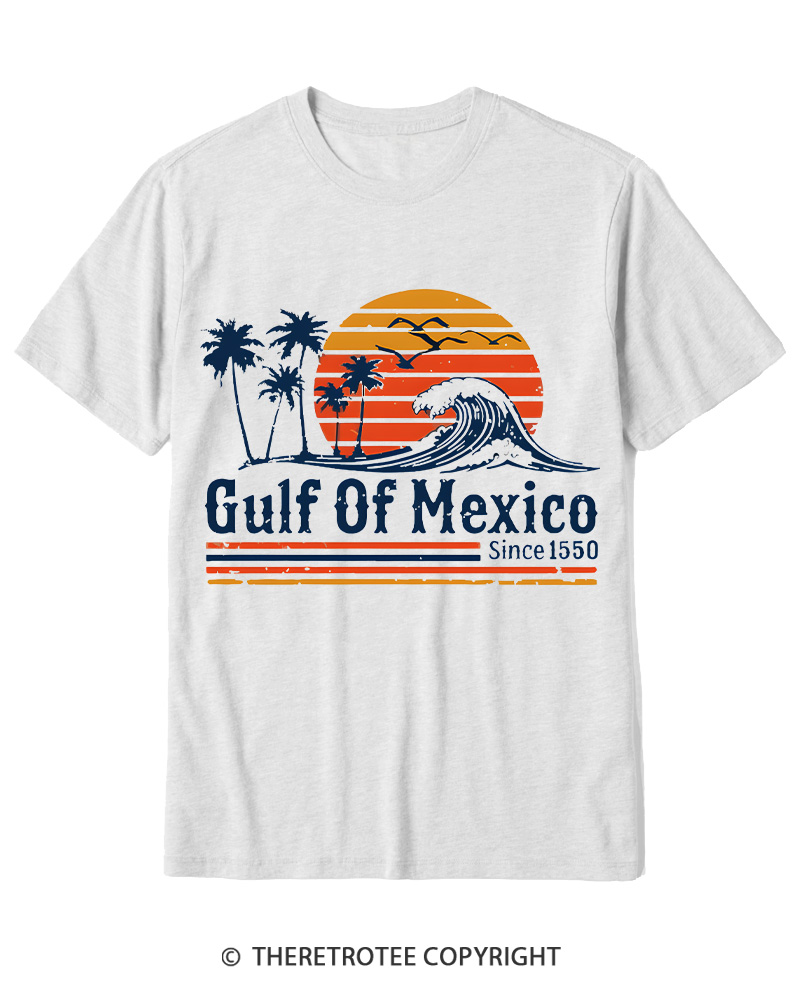 TheRetroTee Gulf Of Mexico 1970s Cotton T-Shirt