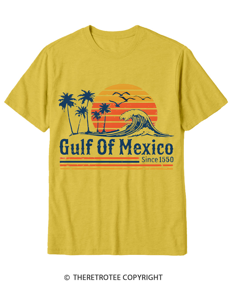 TheRetroTee Gulf Of Mexico 1970s Cotton T-Shirt