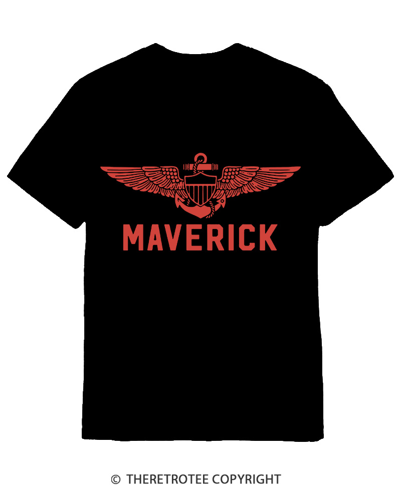 TheRetroTee 1980s Pilot Inspired Cotton T-Shirt