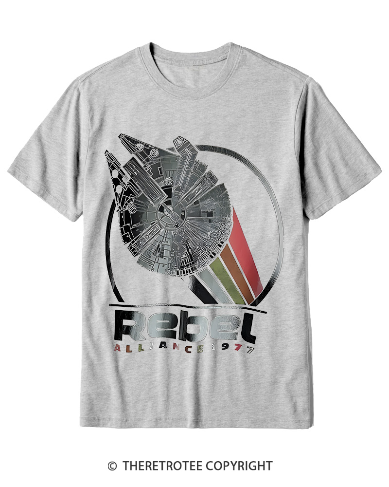 TheRetroTee 1977 Sci-Fi Spacecraft Inspired 1970s Cotton T-Shirt