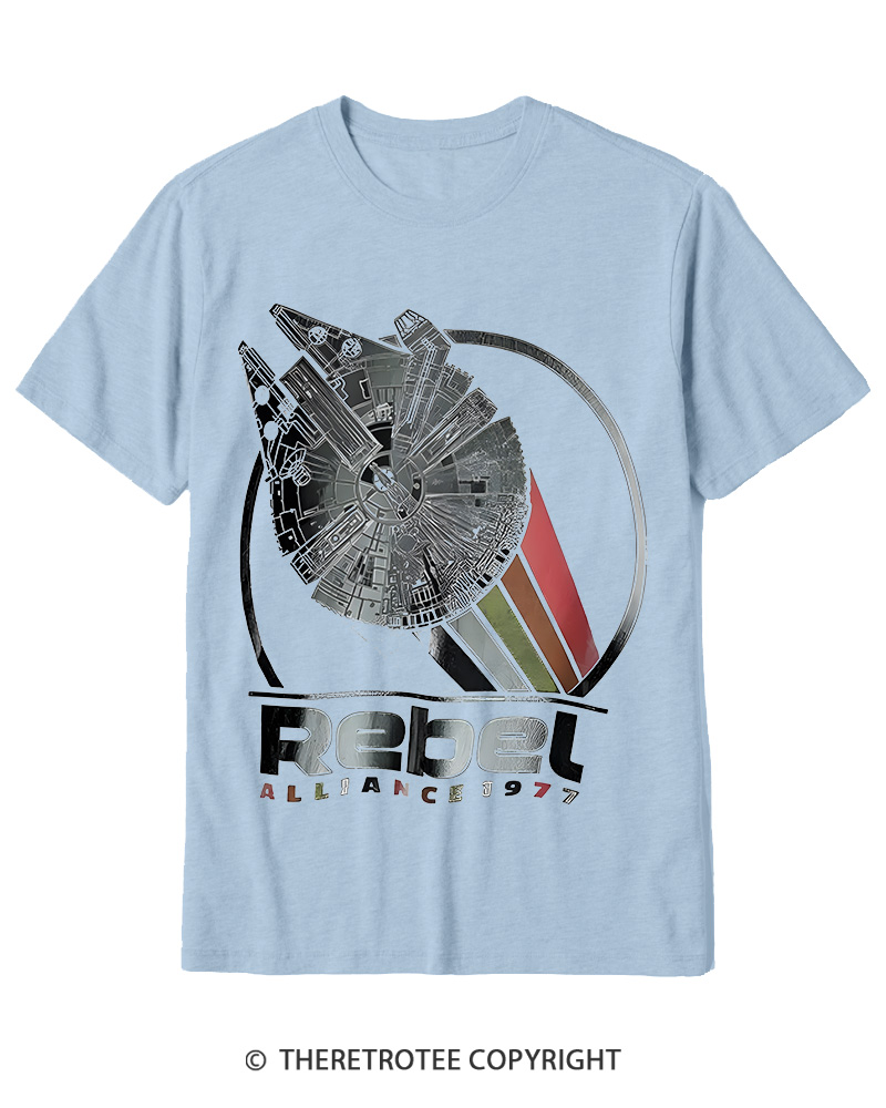 TheRetroTee 1977 Sci-Fi Spacecraft Inspired 1970s Cotton T-Shirt