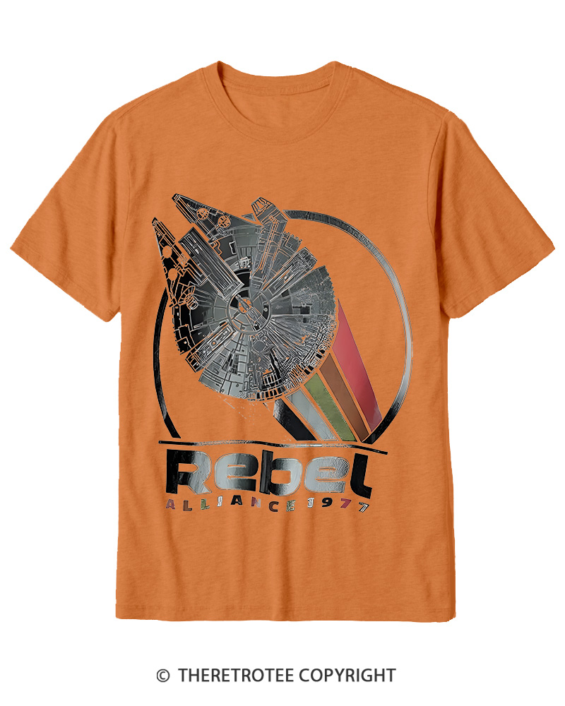 TheRetroTee 1977 Sci-Fi Spacecraft Inspired 1970s Cotton T-Shirt