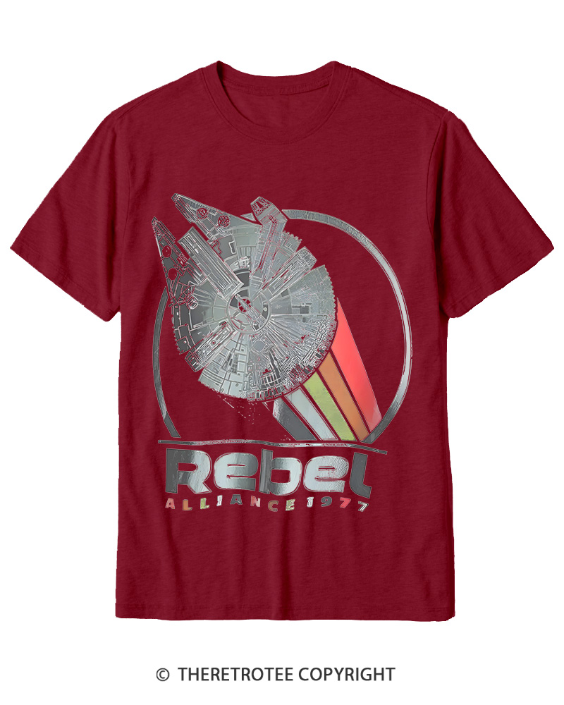 TheRetroTee 1977 Sci-Fi Spacecraft Inspired 1970s Cotton T-Shirt