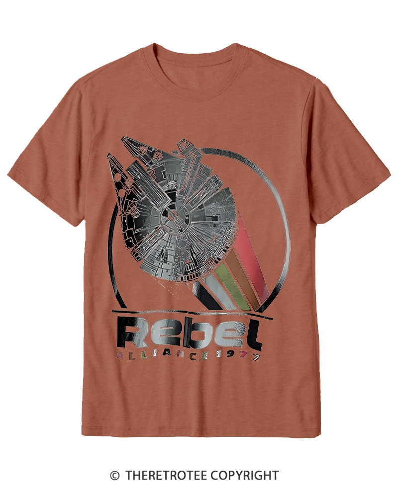 TheRetroTee 1977 Sci-Fi Spacecraft Inspired 1970s Cotton T-Shirt