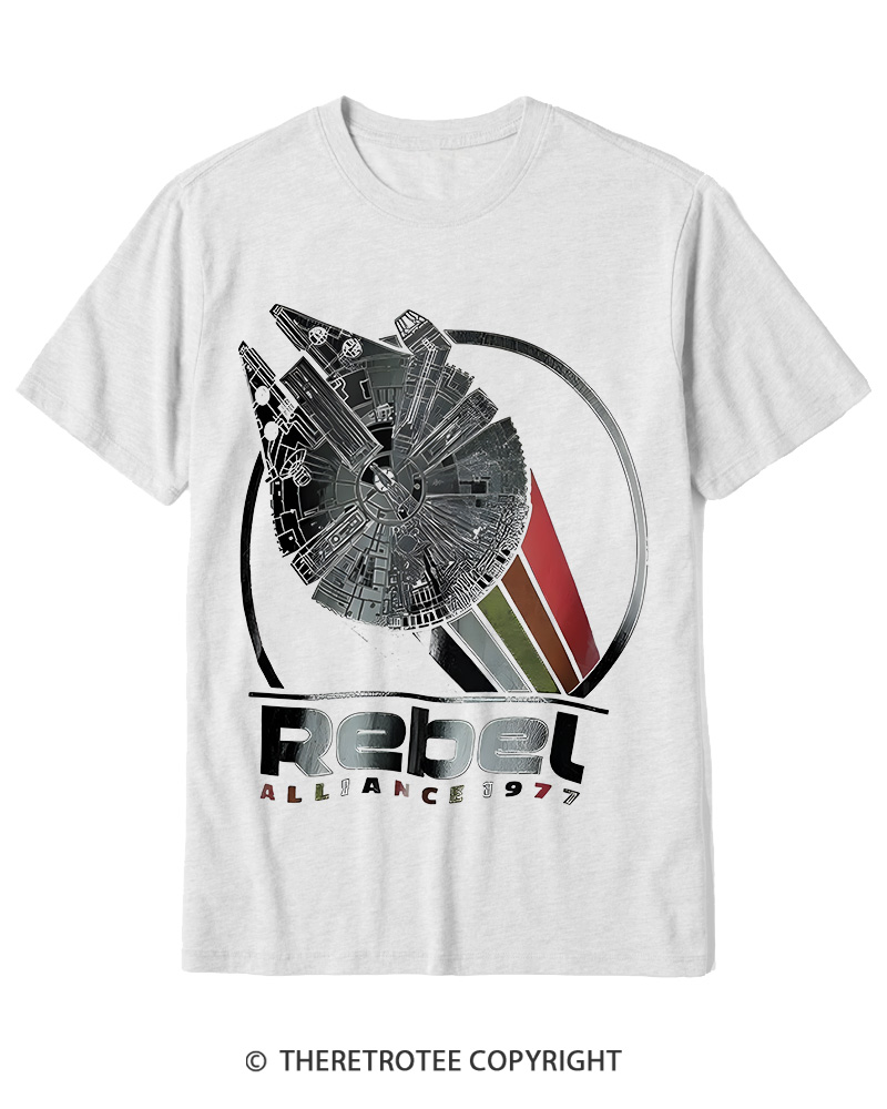 TheRetroTee 1977 Sci-Fi Spacecraft Inspired 1970s Cotton T-Shirt