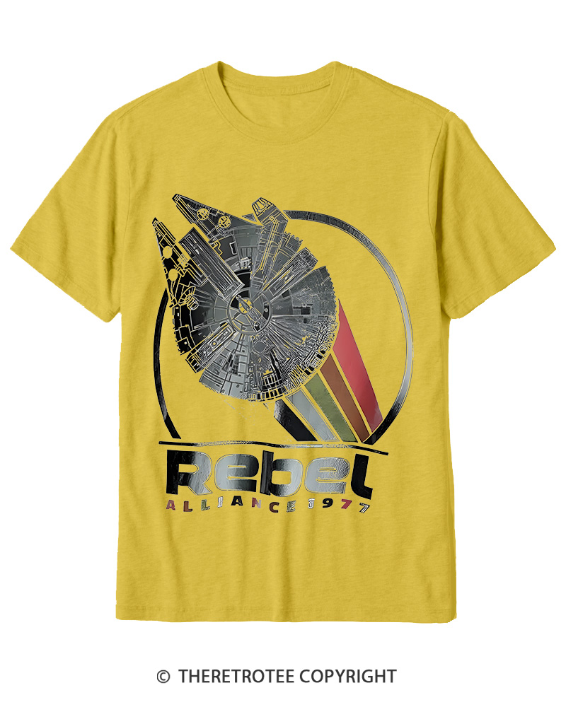 TheRetroTee 1977 Sci-Fi Spacecraft Inspired 1970s Cotton T-Shirt