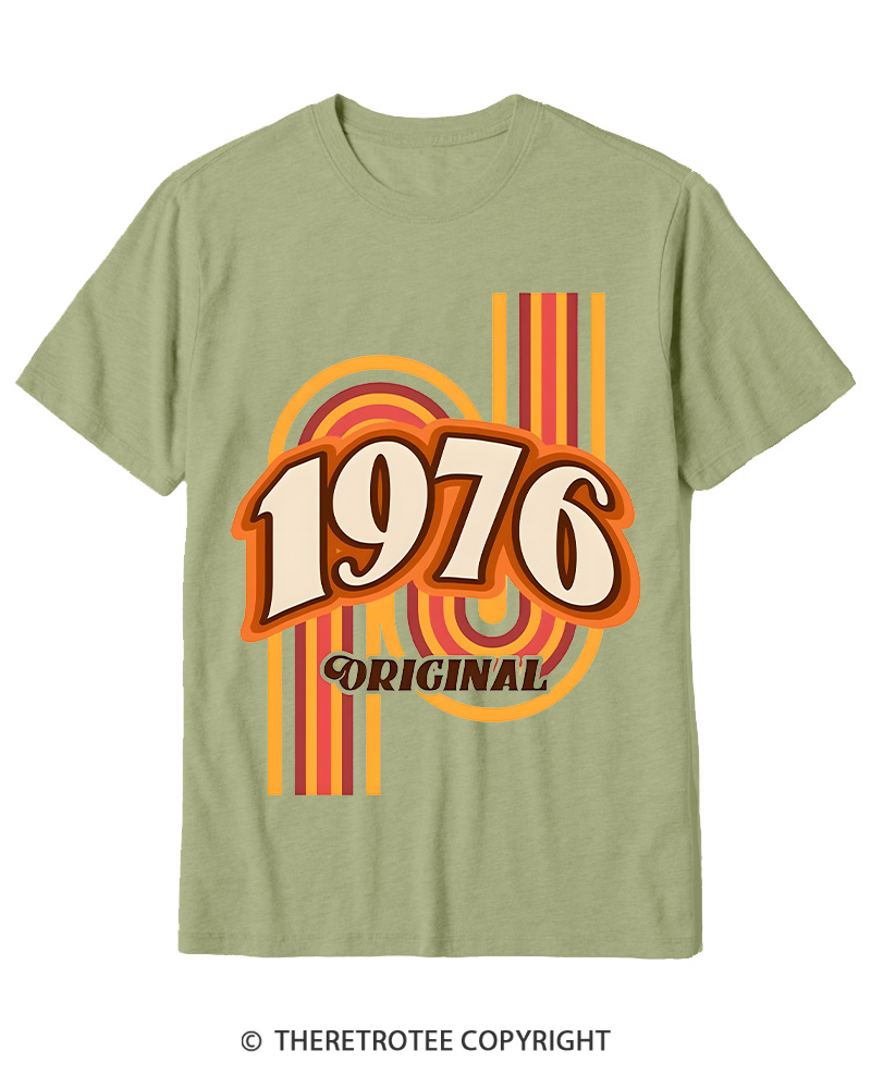 TheRetroTee 1976 Original Classic Nostalgia Graphic Cotton T-Shirt