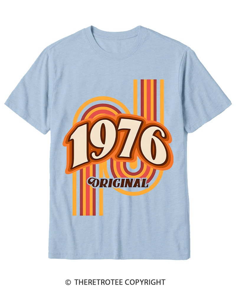 TheRetroTee 1976 Original Classic Nostalgia Graphic Cotton T-Shirt