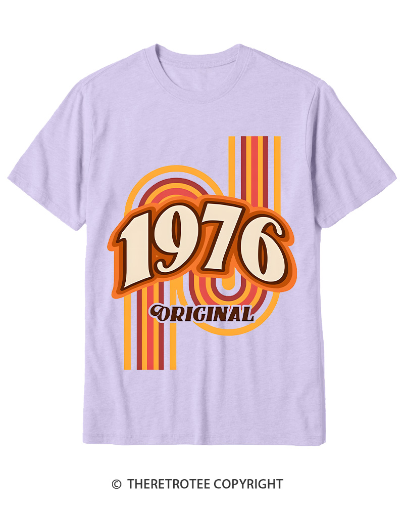 TheRetroTee 1976 Original Classic Nostalgia Graphic Cotton T-Shirt
