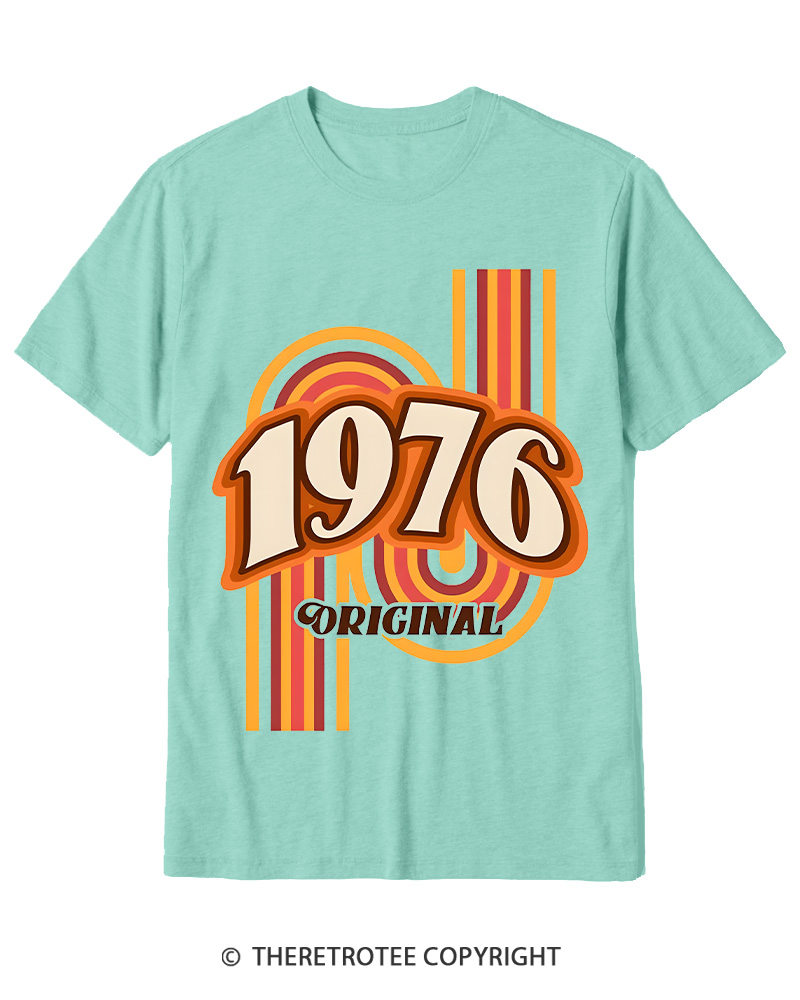 TheRetroTee 1976 Original Classic Nostalgia Graphic Cotton T-Shirt