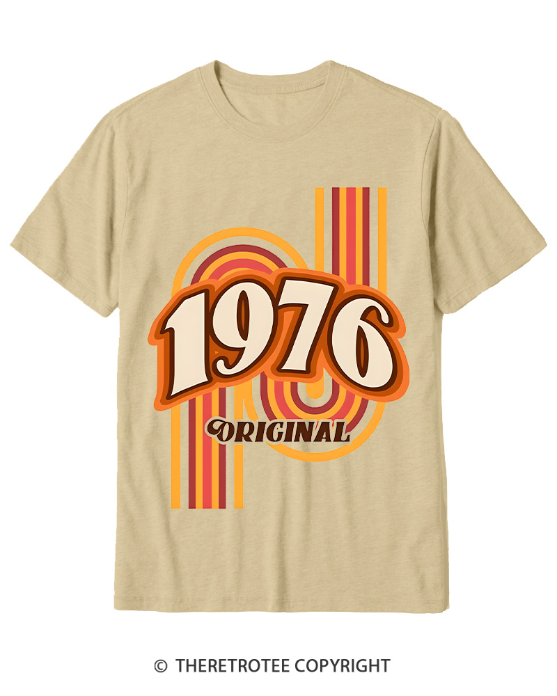 TheRetroTee 1976 Original Classic Nostalgia Graphic Cotton T-Shirt