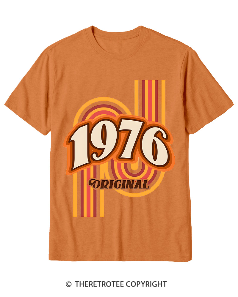 TheRetroTee 1976 Original Classic Nostalgia Graphic Cotton T-Shirt