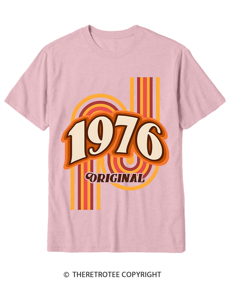 TheRetroTee 1976 Original Classic Nostalgia Graphic Cotton T-Shirt