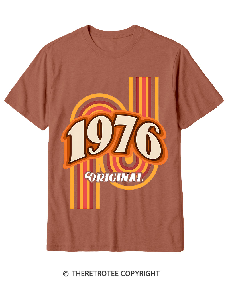 TheRetroTee 1976 Original Classic Nostalgia Graphic Cotton T-Shirt