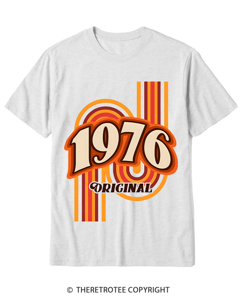 TheRetroTee 1976 Original Classic Nostalgia Graphic Cotton T-Shirt
