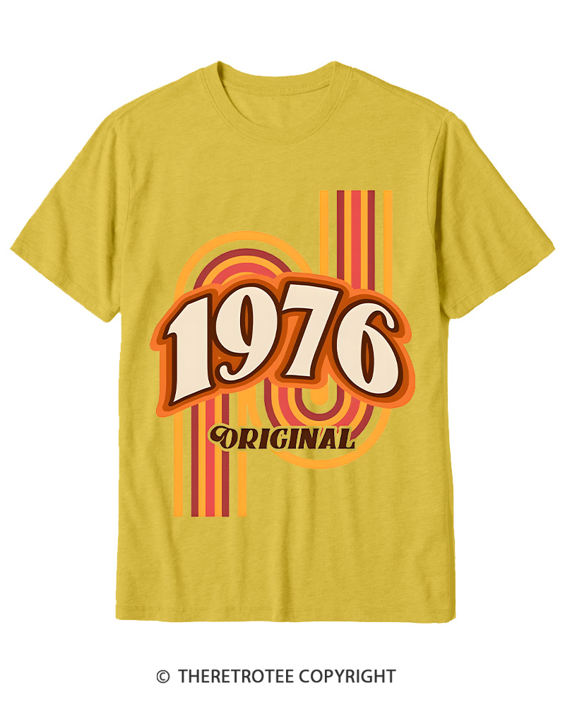 TheRetroTee 1976 Original Classic Nostalgia Graphic Cotton T-Shirt