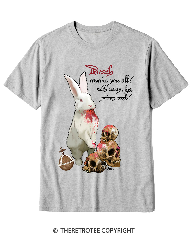 TheRetroTee Killer Rabbit of Caerbannog 1970s Cotton T-Shirt
