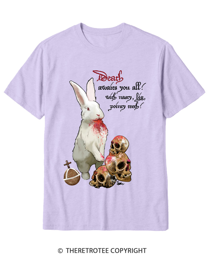 TheRetroTee Killer Rabbit of Caerbannog 1970s Cotton T-Shirt