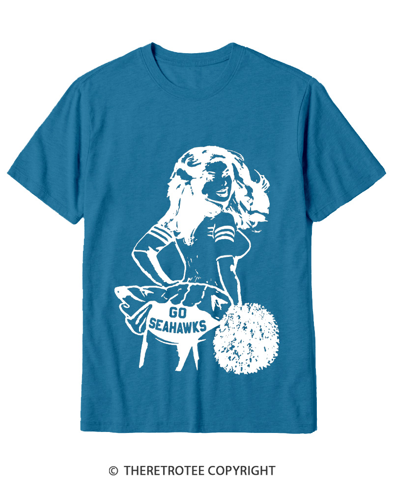 TheRetroTee Go Sea Team 1980s Cotton T-Shirt