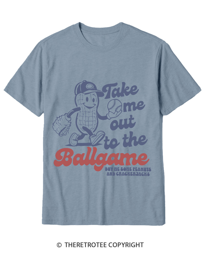 TheRetroTee Take Me Out To The Ballgame 1950s Cotton T-Shirt