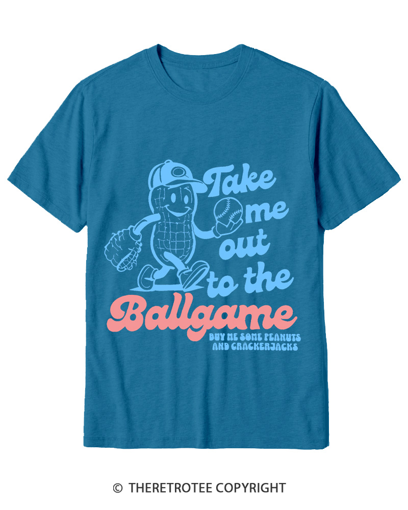 TheRetroTee Take Me Out To The Ballgame 1950s Cotton T-Shirt
