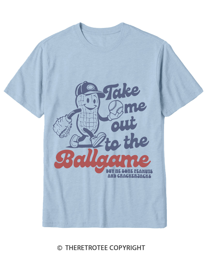 TheRetroTee Take Me Out To The Ballgame 1950s Cotton T-Shirt