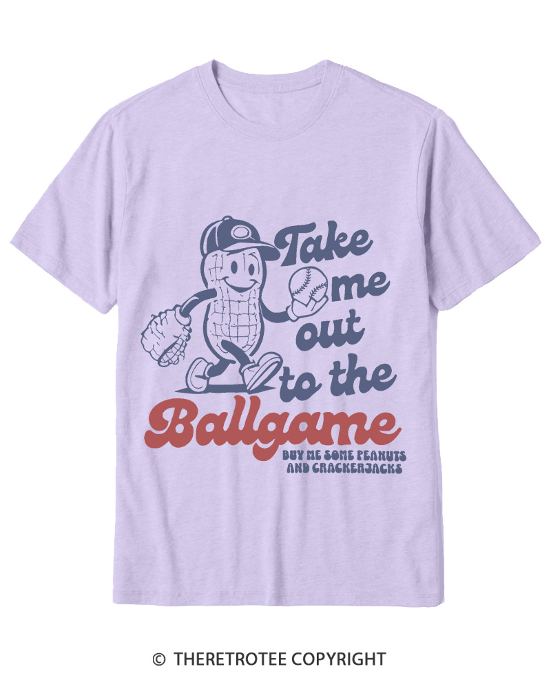 TheRetroTee Take Me Out To The Ballgame 1950s Cotton T-Shirt