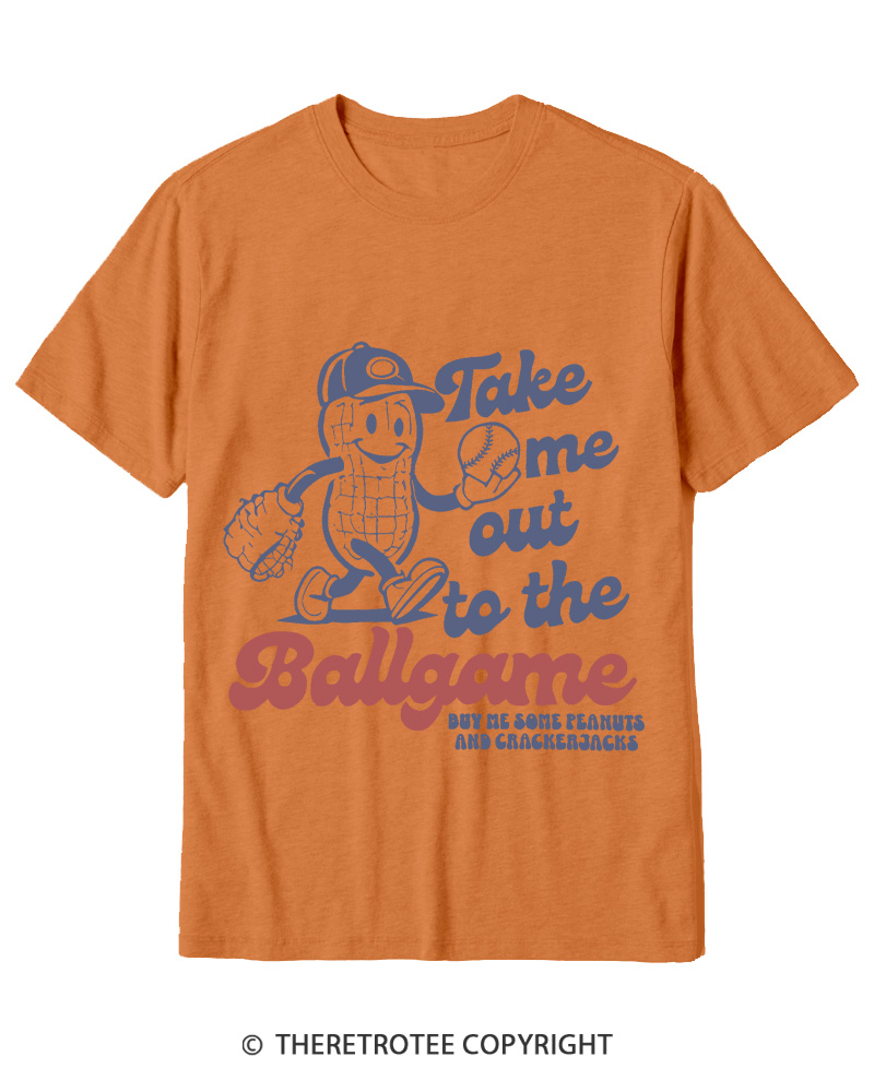 TheRetroTee Take Me Out To The Ballgame 1950s Cotton T-Shirt
