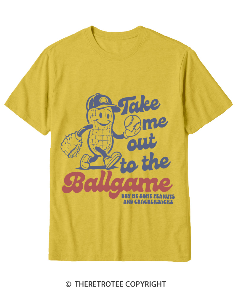 TheRetroTee Take Me Out To The Ballgame 1950s Cotton T-Shirt