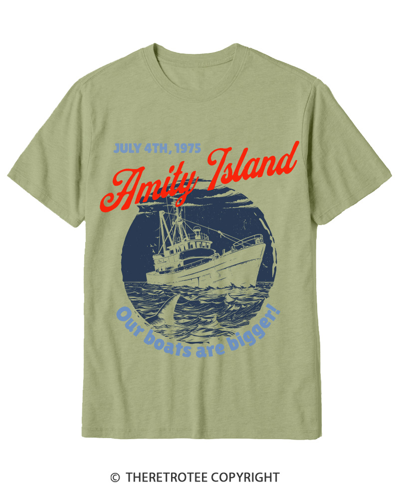 TheRetroTee Seaside Harbor 1970s Cotton T-Shirt