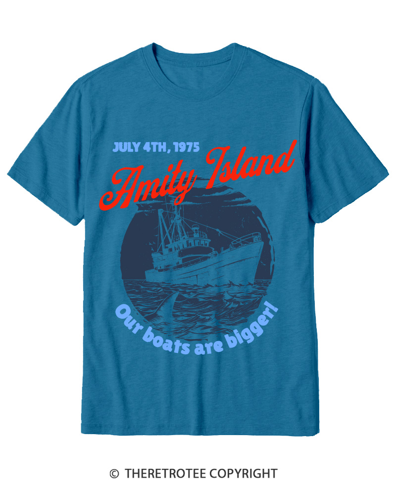 TheRetroTee Seaside Harbor 1970s Cotton T-Shirt